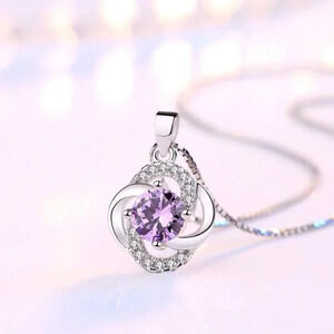925 Sterling Silver Diamond Pendant Necklace